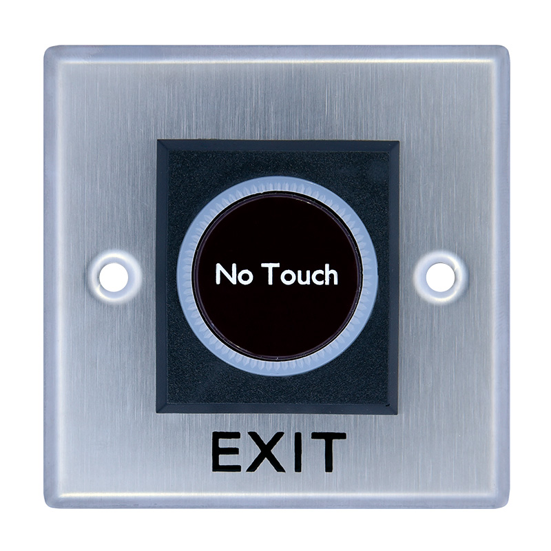 No touch push button