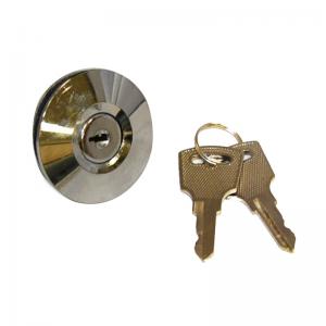 Barrier gate lock and key